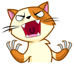 Laze cat sticker #14883297