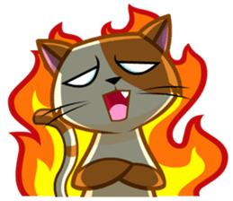 Laze cat sticker #14883298