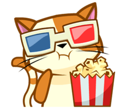 Laze cat sticker #14883299