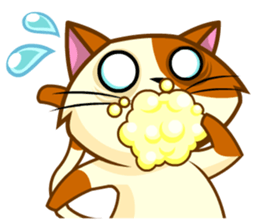 Laze cat sticker #14883301