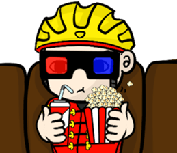 the cycling life of a struggling Knight8 sticker #14884077