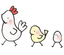 Tamagosan and Piyosan and Kokkosan sticker #14884469