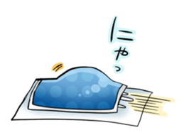 White nyanko Sticker sticker #14884747