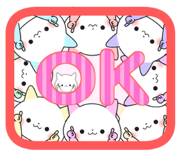colorful cats!!!!!!! sticker #14885006