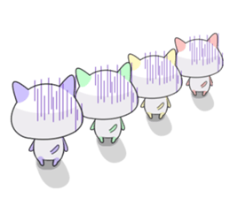 colorful cats!!!!!!! sticker #14885018