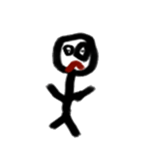 Handwriting Stickman Sticker sticker #14885474