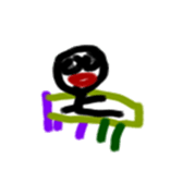 Handwriting Stickman Sticker sticker #14885475