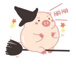 Halloween Holidays of Cute Lovely Pig sticker #14886862