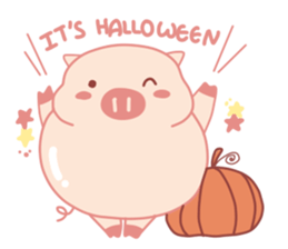 Halloween Holidays of Cute Lovely Pig sticker #14886864