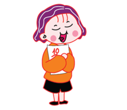 Cute Purple Hair sticker #14887047