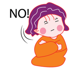 Cute Purple Hair sticker #14887052