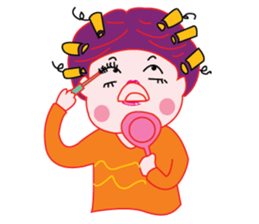 Cute Purple Hair sticker #14887060
