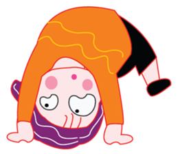 Cute Purple Hair sticker #14887061