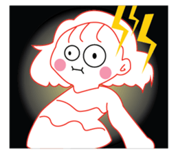 Cute Purple Hair sticker #14887068