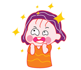 Cute Purple Hair sticker #14887070