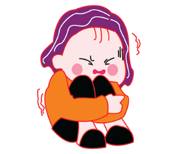 Cute Purple Hair sticker #14887081