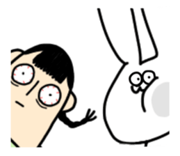 Rabbit and Mutchy sticker #14887951