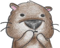 Skipper the Otter- Judgmental Skipper sticker #14888220