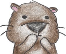 Skipper the Otter- Judgmental Skipper sticker #14888220