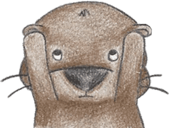 Skipper the Otter- Judgmental Skipper sticker #14888224