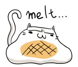 Cat , such as rice cake vol.1(English) sticker #14888752