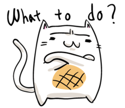 Cat , such as rice cake vol.1(English) sticker #14888754