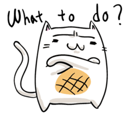 Cat , such as rice cake vol.1(English) sticker #14888754