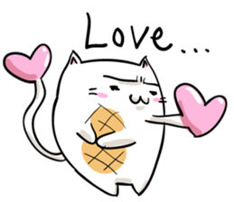 Cat , such as rice cake vol.1(English) sticker #14888756