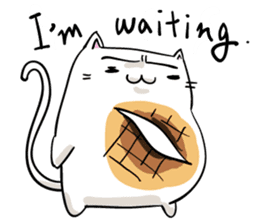 Cat , such as rice cake vol.1(English) sticker #14888758
