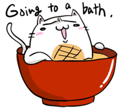 Cat , such as rice cake vol.1(English) sticker #14888762