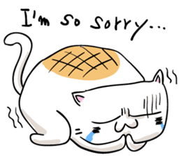 Cat , such as rice cake vol.1(English) sticker #14888766