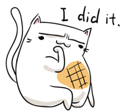 Cat , such as rice cake vol.1(English) sticker #14888769