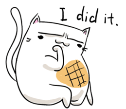 Cat , such as rice cake vol.1(English) sticker #14888769