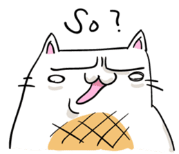 Cat , such as rice cake vol.1(English) sticker #14888777