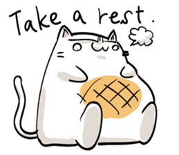 Cat , such as rice cake vol.1(English) sticker #14888784