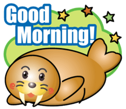 walrus boy sticker #14890142