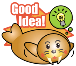 walrus boy sticker #14890143