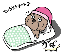 Anna is a mother of toy poodles sticker #14890376