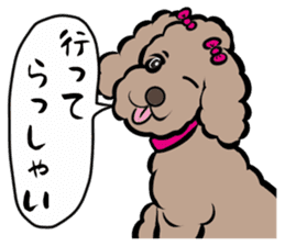 Anna is a mother of toy poodles sticker #14890377