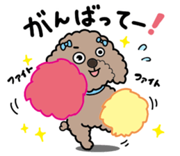 Anna is a mother of toy poodles sticker #14890384