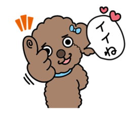 Anna is a mother of toy poodles sticker #14890385