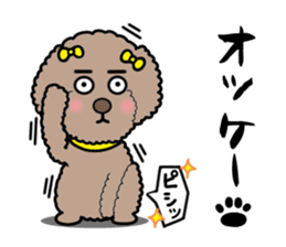 Anna is a mother of toy poodles sticker #14890386