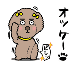 Anna is a mother of toy poodles sticker #14890386