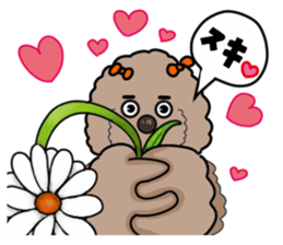 Anna is a mother of toy poodles sticker #14890399