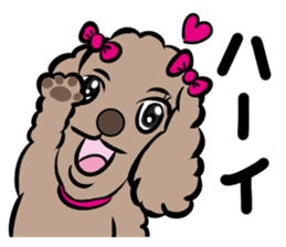 Anna is a mother of toy poodles sticker #14890401