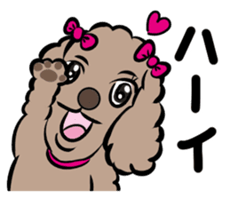 Anna is a mother of toy poodles sticker #14890401