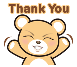 A blue eyed bear sticker #14893028