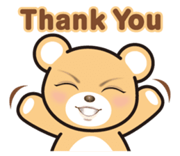 A blue eyed bear sticker #14893028