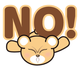 A blue eyed bear sticker #14893047