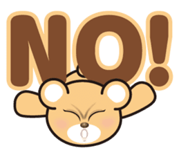 A blue eyed bear sticker #14893047